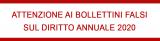 Bollettini falsi diritto annuale 2020