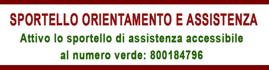 Sportello orientamento e assistenza